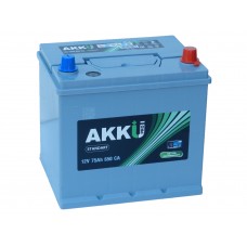 Автомобильный  аккумулятор AKKU STANDART 75 А/ч обр/п. (80D23L) 