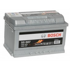 Автомобильный аккумулятор BOSCH 74 А/ч Silver Plus  (низкий)