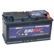 Автомобильный аккумулятор EUROSTART 100 А/ч обр/п.