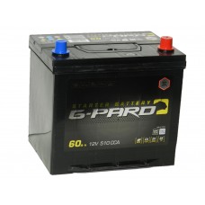 Автомобильный  аккумулятор G-Pard (Турция) 60 А/ч обр/п. Азия 
