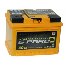 Автомобильный  аккумулятор G-Pard (Турция) 60 А/ч п/п.