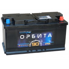 Автомобильный аккумулятор ОРБИТА 90 А/ч обр/п. 