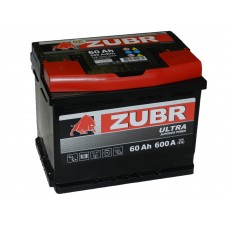 Автомобильный аккумулятор ZUBR ULTRA 60 А/ч п/п.