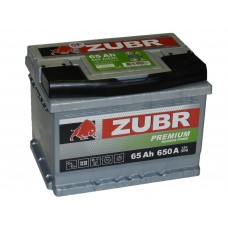 Автомобильный аккумулятор ZUBR Premium 65 А/ч ( низкий)