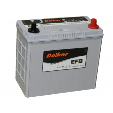 Автомобильный аккумулятор DELKOR EFB 55 А/ч  (N55-80B24L)