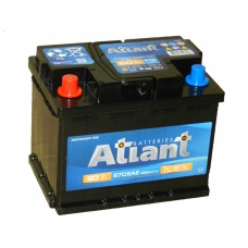 Автомобильный аккумулятор Atlant 60 А/ч п/п.