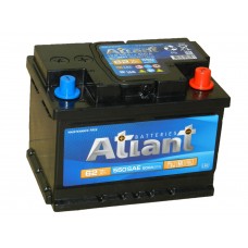 Автомобильный аккумулятор Atlant 62 А/ч обр/п. низкий