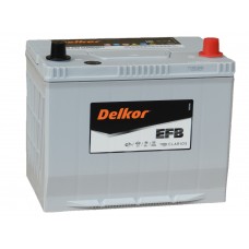 Автомобильный аккумулятор DELKOR EFB  80 А/ч обр/п. (130D26L)