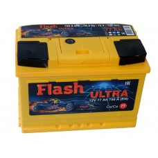 Автомобильный  аккумулятор Flash Ultra 77 (Казахстан)