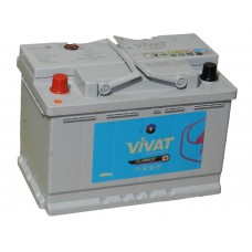 Автомобильный аккумулятор VIVAT 74 А/ч п/п.
