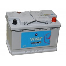 Автомобильный аккумулятор VIVAT 74 А/ч обр/п.