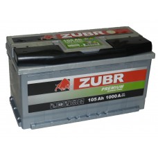 Автомобильный аккумулятор ZUBR Premium 105 А/ч обр/п