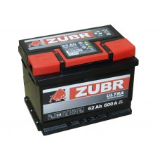Автомобильный аккумулятор ZUBR ULTRA 62 А/ч обр/п. (низкий)