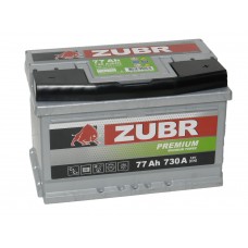 Автомобильный аккумулятор ZUBR Premium 77 А/ч(низкий)
