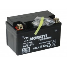 Мото аккумулятор MORATTI 12В 8.6 А/ч AGM VRLA YTZ10S
